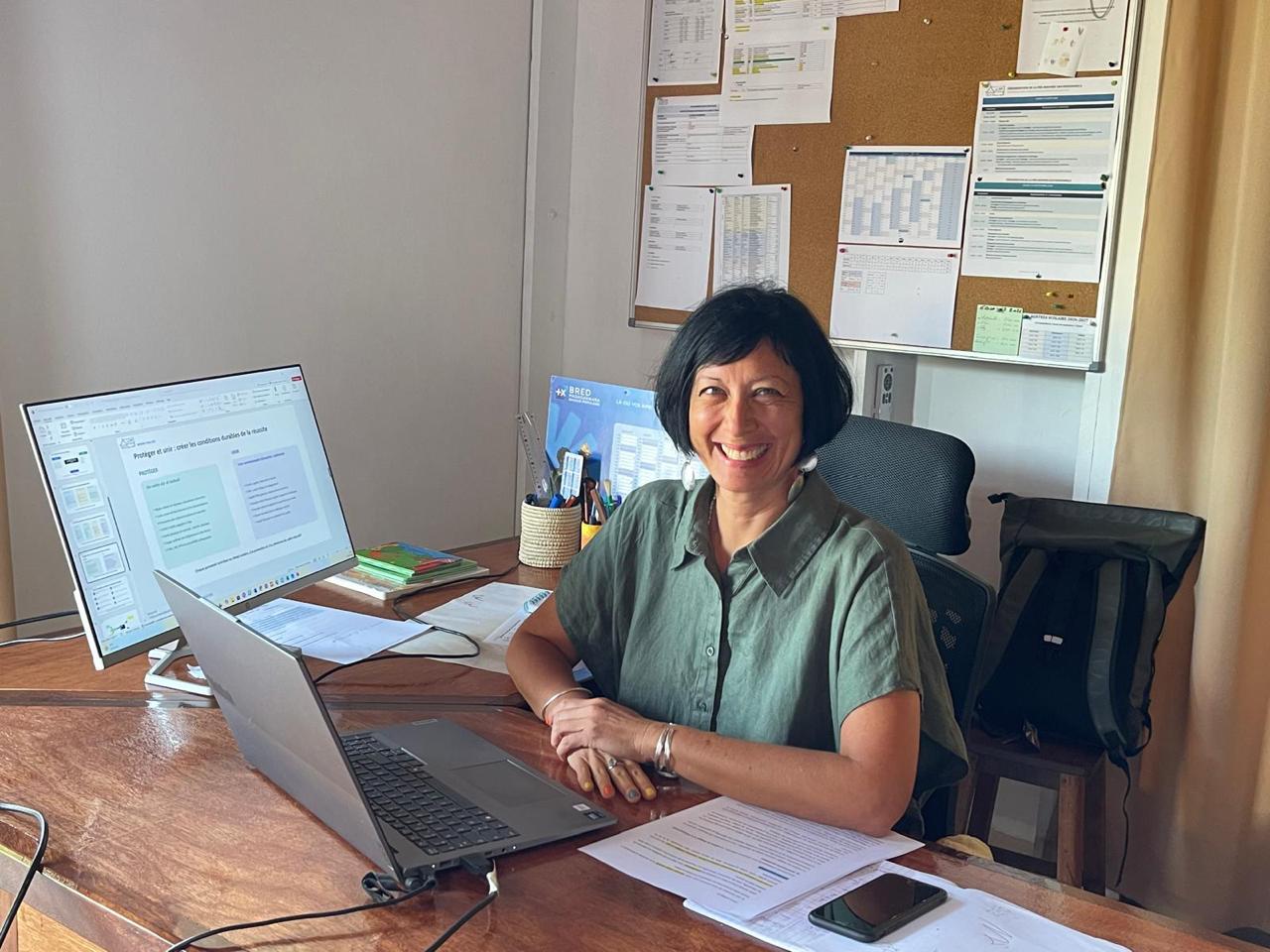 Dorothée Chan-How-Bo, cheffe d'établissement de l'EFI Edmond Albius